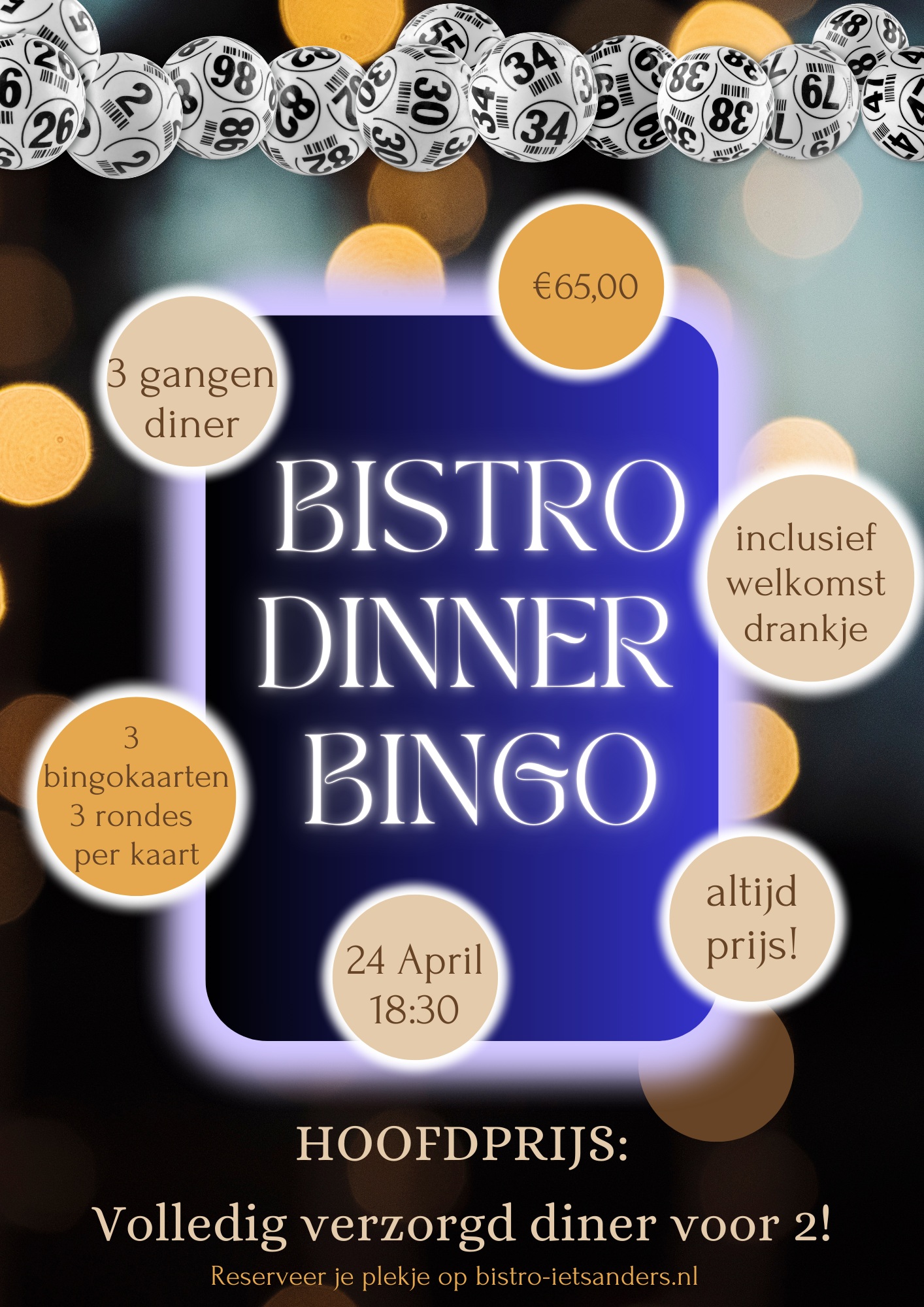 BISTRO DINNER BINGO - 1