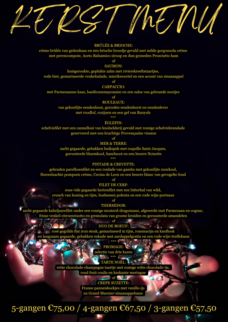 KERSTMENU 2025